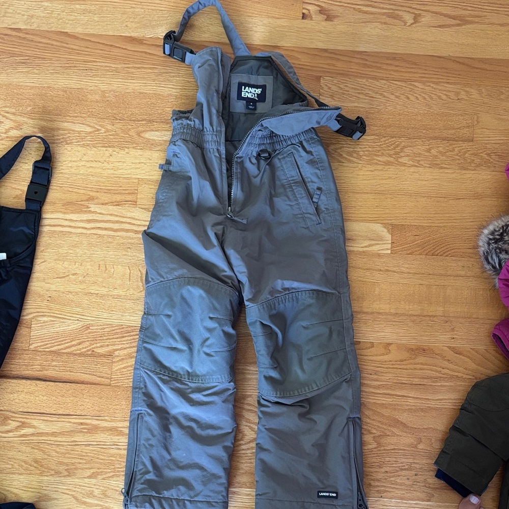 Lands' End grey Overalls snow pants size 6